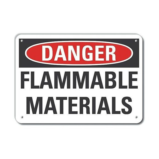 Danger Sign, 10 in H, 14 in W, Horizontal Rectangle, English, LCU4-0413-RA_14X10