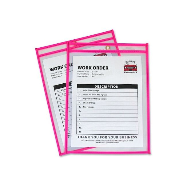 C-Line Products Shop Ticket Holder,Vinyl,12 in H, PK15 43919