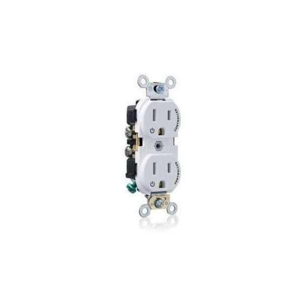 Leviton Duplex Receptacle Outlet,15A,White,125V CR015-2PW