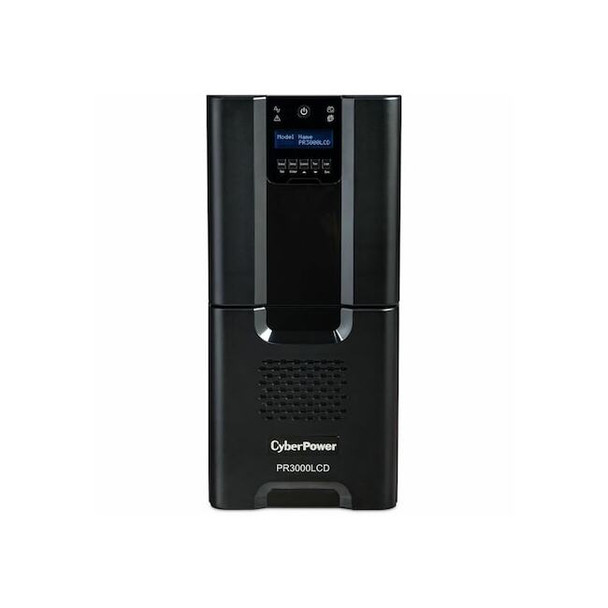 Cyberpower UPS System, Line Interactive, Out: 120 V AC In: 120 V AC PR3000LCD