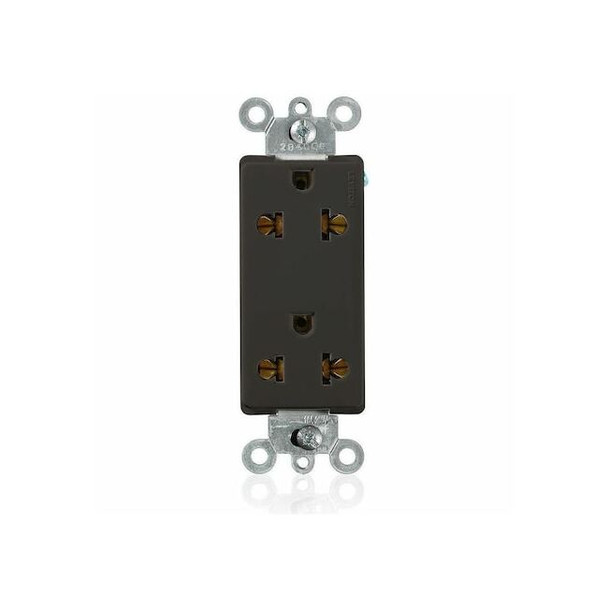 Leviton Receptacle Outlet,15A,Black,125/250V 5825-E