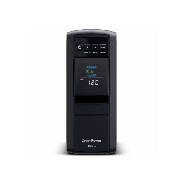 Cyberpower UPS System, Line Interactive, Out: 120 V AC In: 120 V AC CP850PFCLCD