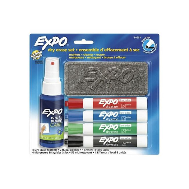 Expo Dry Erase Marker Set,4 Markers 80653A Pack of 4
