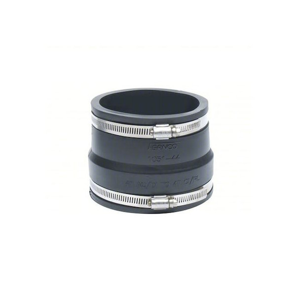 Fernco Pipe Stock Coupling,PVC,4in Slip-On 1051-44