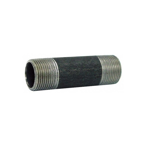 Beck PipeNipple,Steel,6",NPTxNPT,6" 0330061607