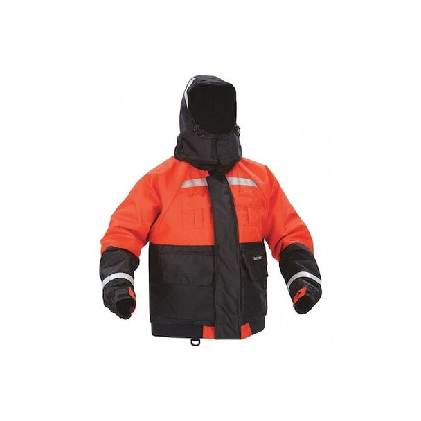 Kent Safety Flotation Jacket, Deluxe, Hood, Orange, M 151800-200-030-23