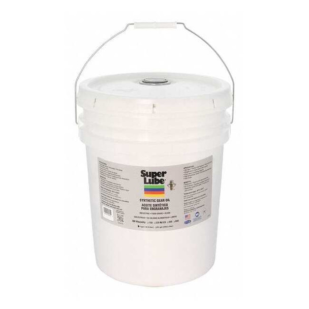 5 gal. Gear Oil Pail, 320 ISO Viscosity, 90 SAE, Translucent Clear