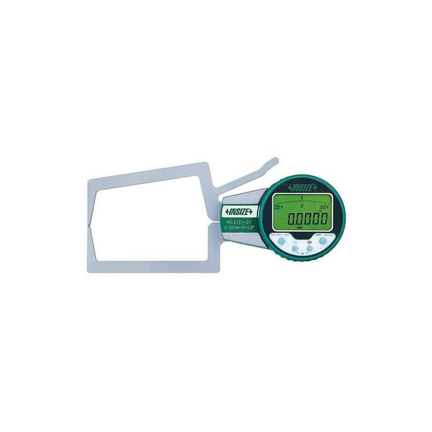 Insize Digital Caliper,3" Jaw Depth,Steel 2131-21