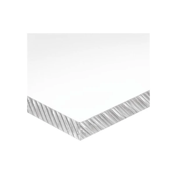 Colorless Polycarbonate Rectangle Stock 48" L x 2" W x 1/8" Thick