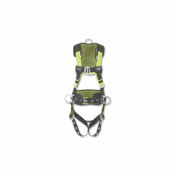 H500 Construction Comfort Full Body Harness, Back/Front/Side D-Rings, XXL, Mating Chest Buckle/Tongue Leg Buckles