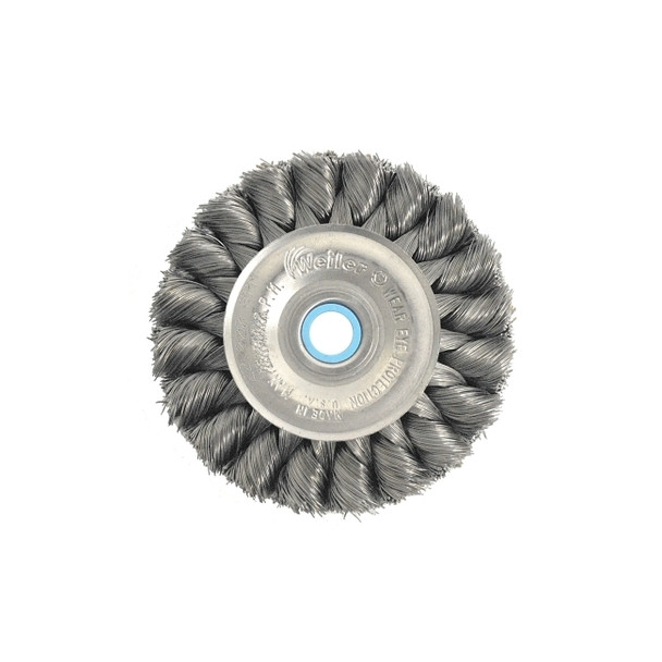 Wide Face Standard Twist Knot Wire Wheel, 3 in Dia. x 3/4 W, 22,000 rpm