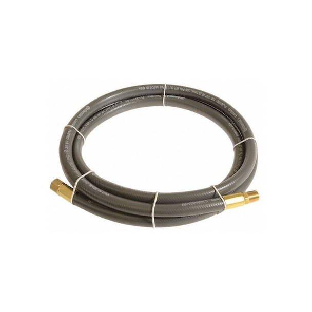 1/4" x 5 ft PVC Coupled Multipurpose Air Hose 300 psi GY