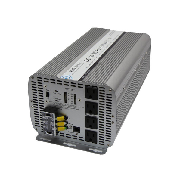 Power Inverter, Modified Sine, 1,0000 W Peak, 5,000 W Continuous, 4 Outlets