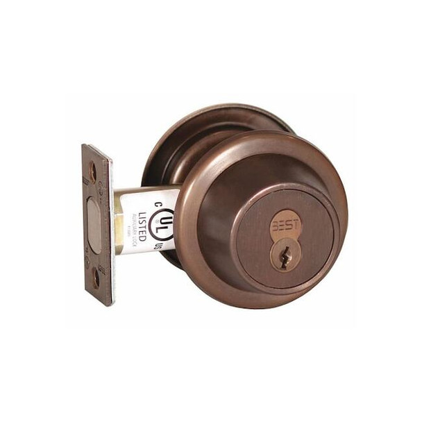 Best Deadbolt,Cylindrical,Oil Rubbed Bronze 8T37MSTK613