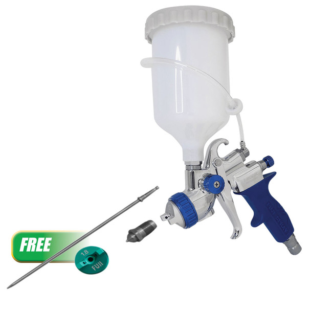 Buy (1) Spray Gun - T-75G Gravity Feed - 1.3mm Get (1) T-70 / T-75G Air Cap Set - 1.8mm 5175G-1.8