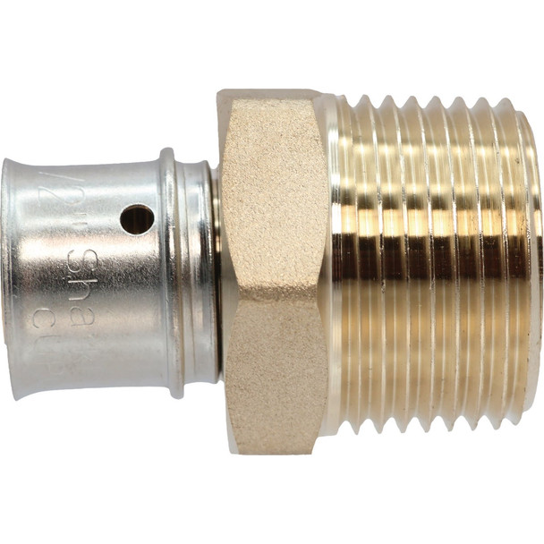 SharkBite 1/2 In. x 3/4 In. MNPT PEX Press Brass Adapter UCP116Z