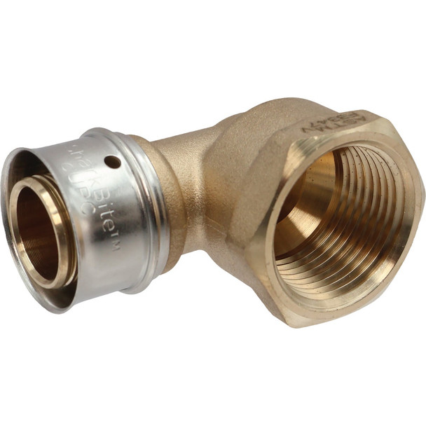 SharkBite 3/4 In. x 3/4 In. FNPT PEX Press Brass Adapter Elbow UCP314Z