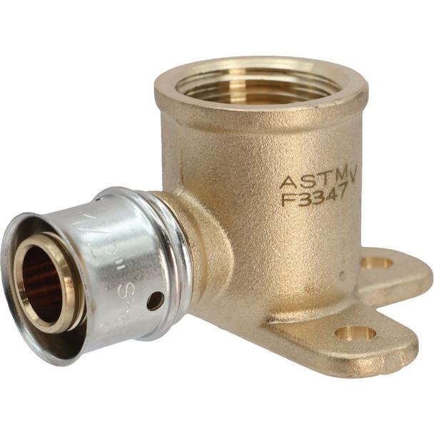 SharkBite 1/2 In. x 1/2 In. FNPT PEX Press Brass Drop Ear UCP334Z
