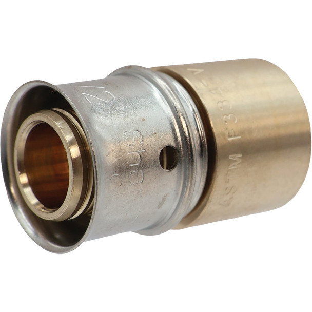 SharkBite 1/2 In. x 1/2 In. Female PEX Press Brass Sweat Adapter UCP600Z