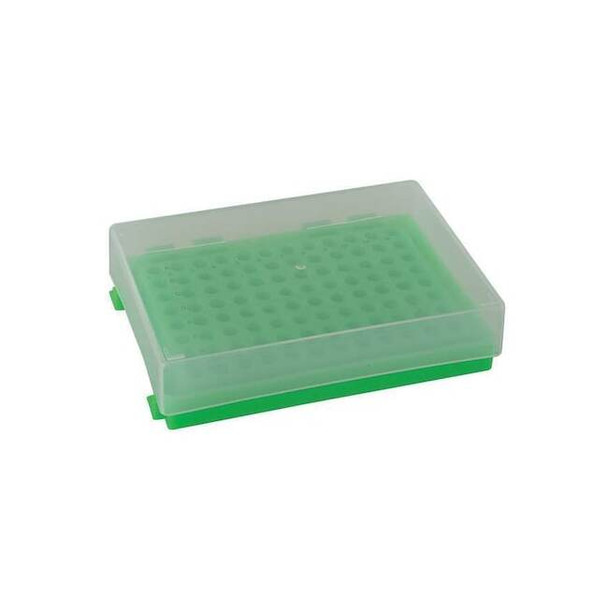 Heathrow Scientific 96-WellPCRRack,GREEN,PK5 HS23461D