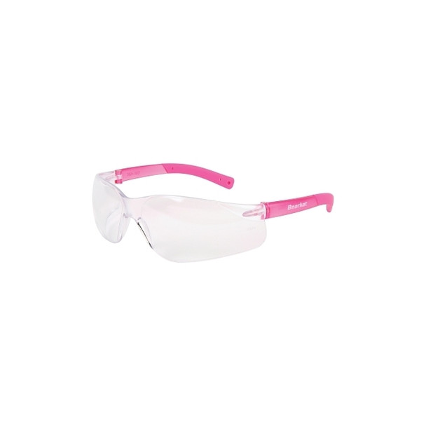 BEARKAT Safety Glasses, Clear Lens, Duramass Hard Coat, Frameless
