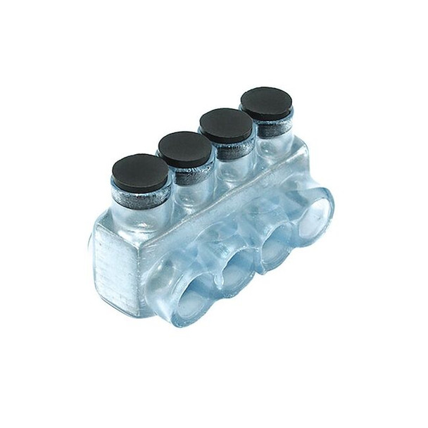 Polaris MultitapConnector,Alum,Clear,Hex,4Port IPL250-4CB