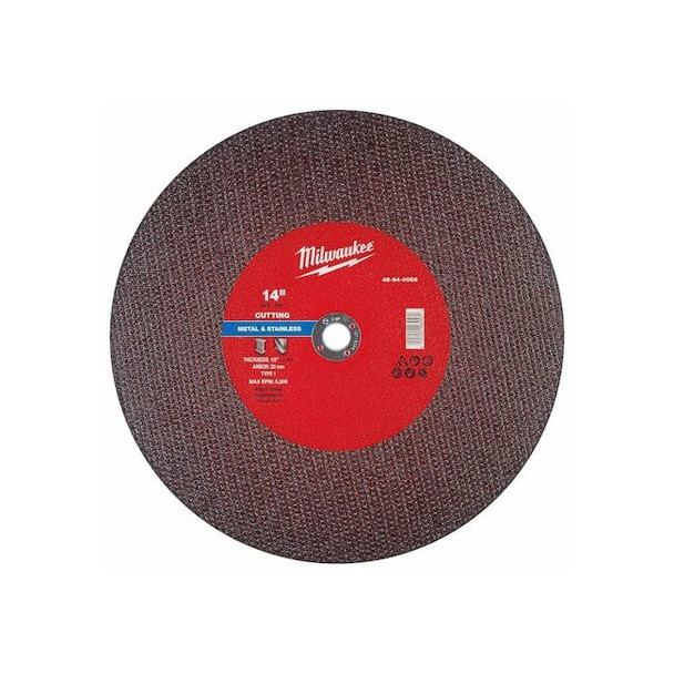 Milwaukee Tool Cut-Off Wheel,20mm Sz,14" dia. 49-94-0068 Pack of 10