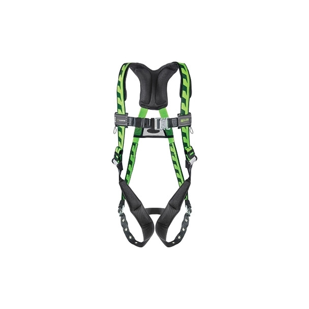 AirCore™ Full-Body Harness, Steel Stand-Up Back D-Ring, Universal, Quick-Connect/Tongue Straps, Green