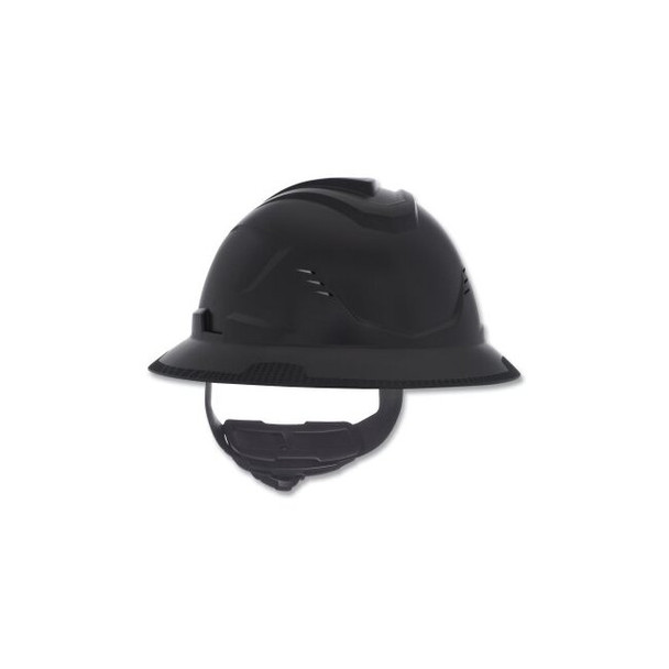 V-Gard® C1™ Hard Hat, Fas-Trac® III 4 Point Ratchet, Vented, Black