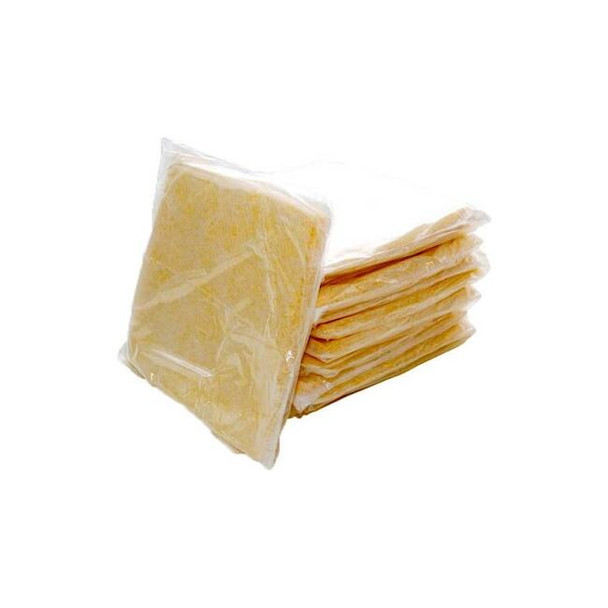 Sorbent Pad, 6 gal, 12 in x 12 in, Harsh Chemicals, Yellow, Polypropylene