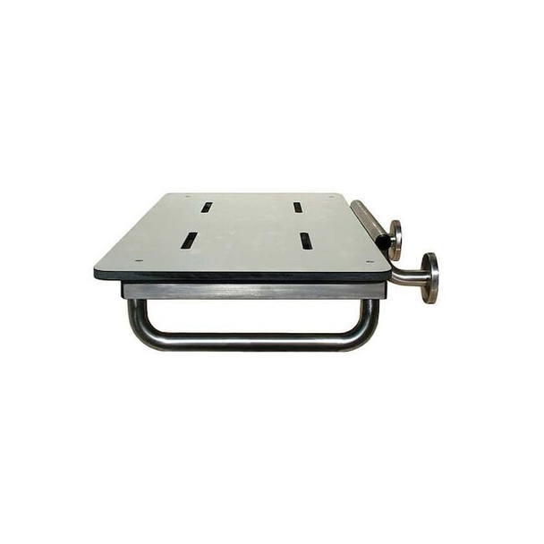 Rectangular Rear Mount with Skis Tub Seat, 29" L, Phenolic, White