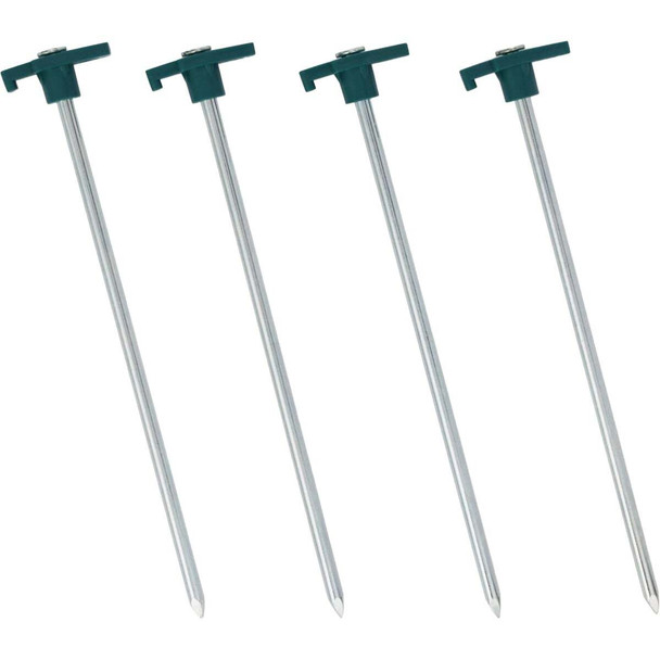 Coleman 10 In. Metal Tent & Canopy Ground Stakes (4-Pack) 2157621