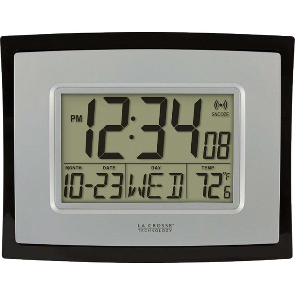 La Crosse Technology Digital Wall Clock with Indoor Temperature WT-8002U