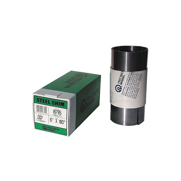 Precision Brand Shim Stock,Roll,Cold Low Stl,0.0120 In 16715