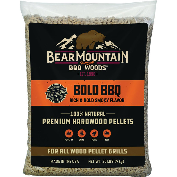 Bear Mountain BBQ Premium Woods 20 Lb. Craft Bold Hardwood Pellets FK91