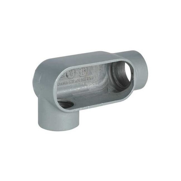 Hubbell Killark Conduit Outlet Body,Alum,Trd Sz 1/2in LR17SA