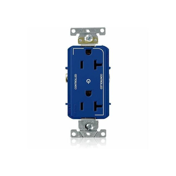 Leviton Receptacle Outlet,20A,Blue,125V 16352-2PB