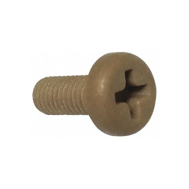 M4-0.70 x 12 mm Phillips Pan Machine Screw, Plain PEEK, 10 PK