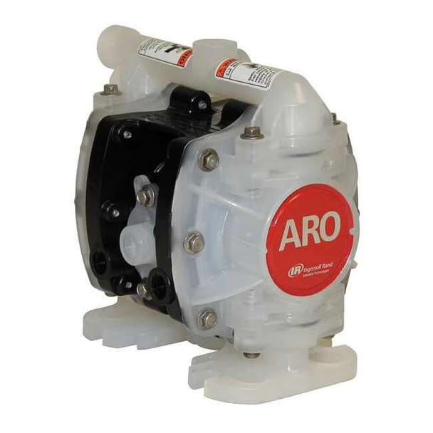 Double Diaphragm Pump, Groundable Polypropylene, Air Operated, 5.3 GPM