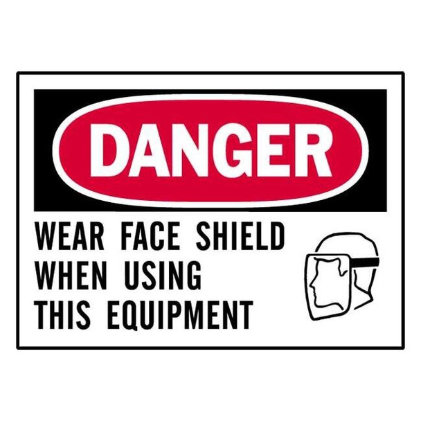 Brady Danger Label,Instruction,5 In. W,PK5, 86151 86151
