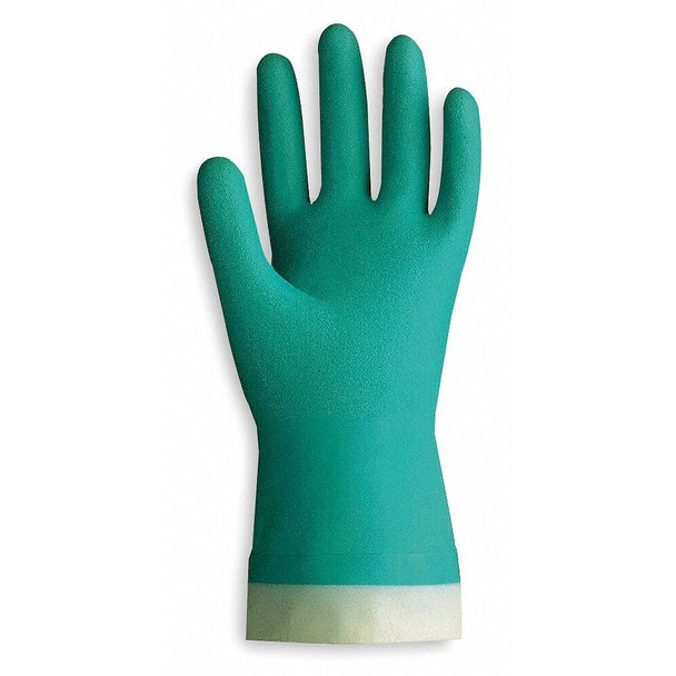 Showa Best 730-10 Size 10 Nitri-Solve 13" Flock 15 Mil Unsupported Nitrile Glove