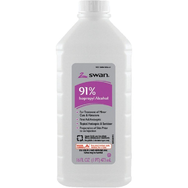 1000032198 Swan 16 Oz. 91% Isopropyl Rubbing Alcohol