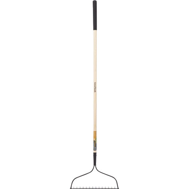 Green Thumb 16.25 In. Steel Bow Rake with Wood Handle (16-Tine) GT-BRK203