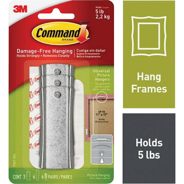 Command Picture Hangers Hooks (3-Pack) 17047-3ES