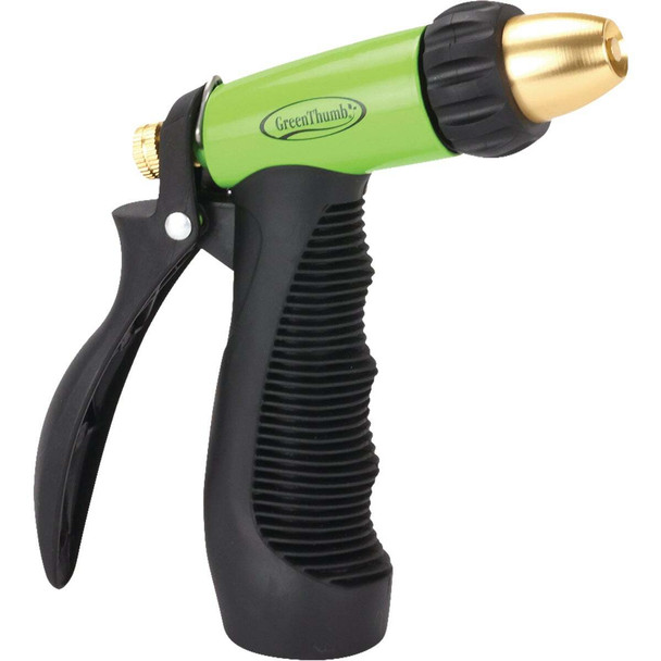 Green Thumb Medium Duty Rear Trigger Adjustable Metal Nozzle 15079-GTDI