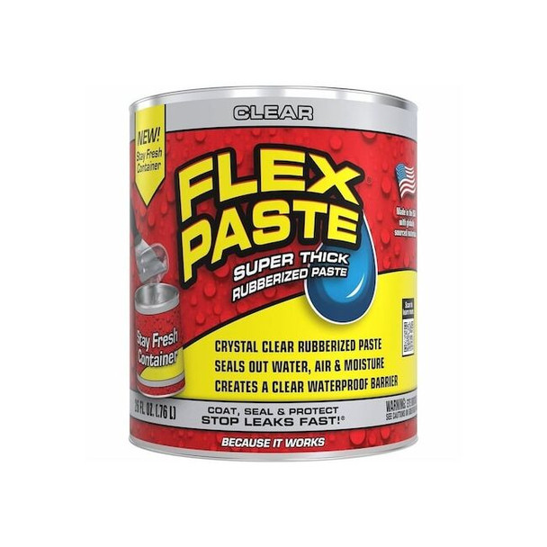 Flex Seal Sealant,32 oz,Clear,Rubber PFSCLRR32