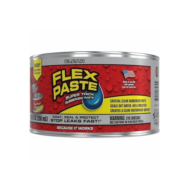 Flex Seal Sealant,8.75 oz,Clear,Rubber PFSCLRR16