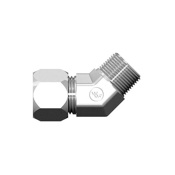 Weatherhead Elbow, Steel, Comp. 1/4 in, MNPT 1/4 in 7355X04X04