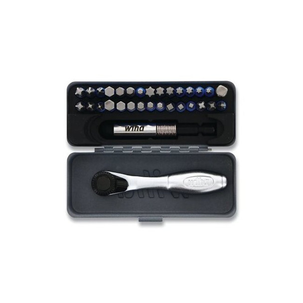 Gobox TerminatorBlue Ratchet and impact bit set, 32 Pc