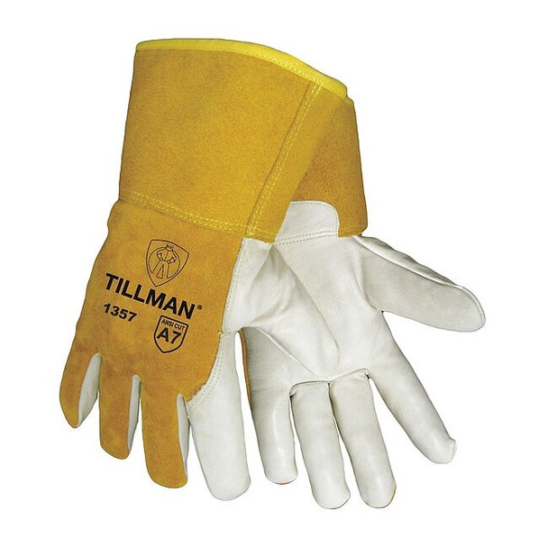 1357 Gloves, Straight Cuff, Wing Thumb, Premium Cowhide, 3XL, 1 PR
